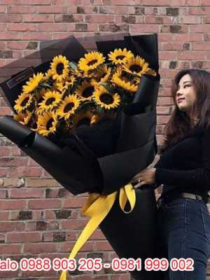 Bó hoa khổng lồ hướng dương